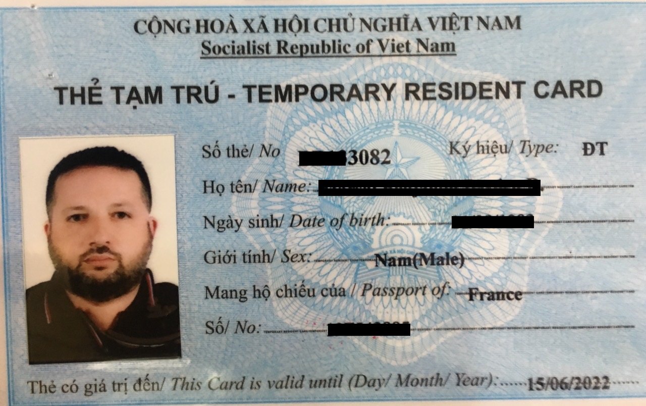thẻ tạm trú cho người nước ngoài