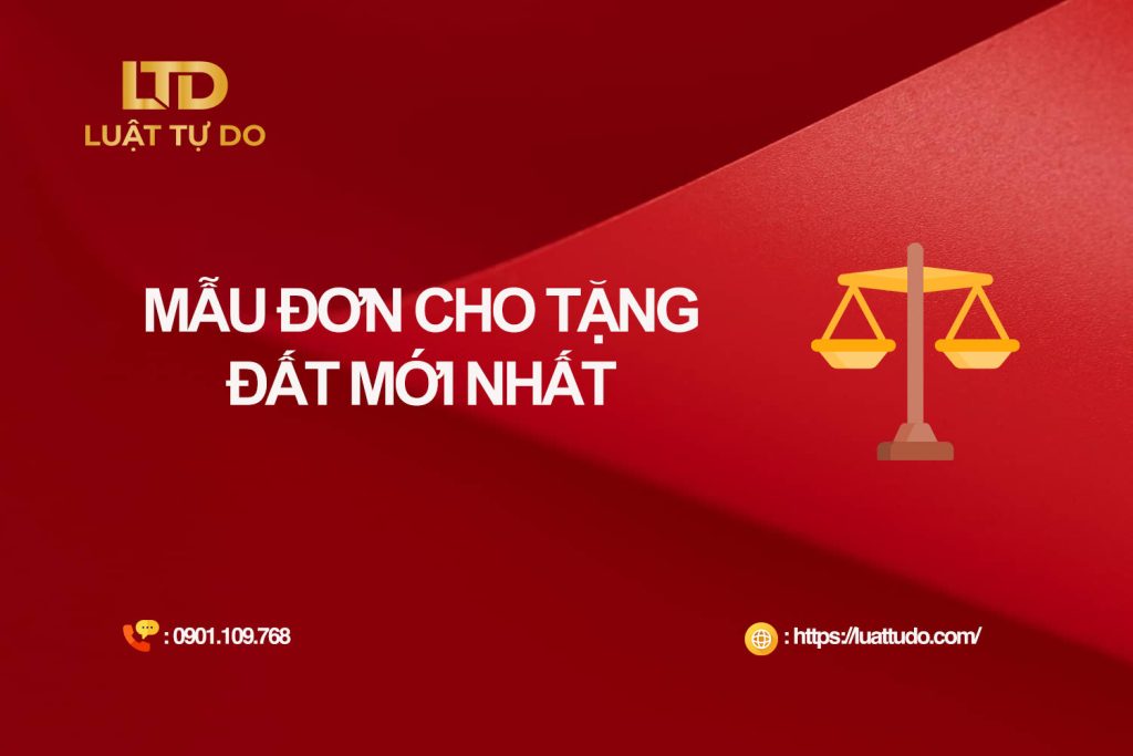 Mẫu đơn cho tặng đất viết tay