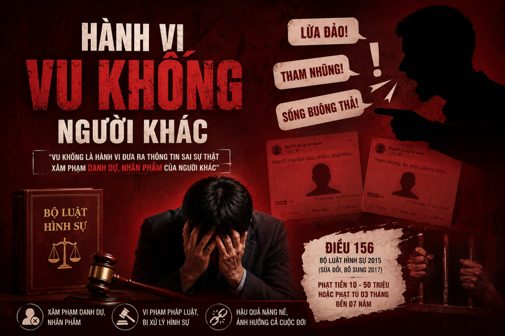 Hành vi vu khống người khác