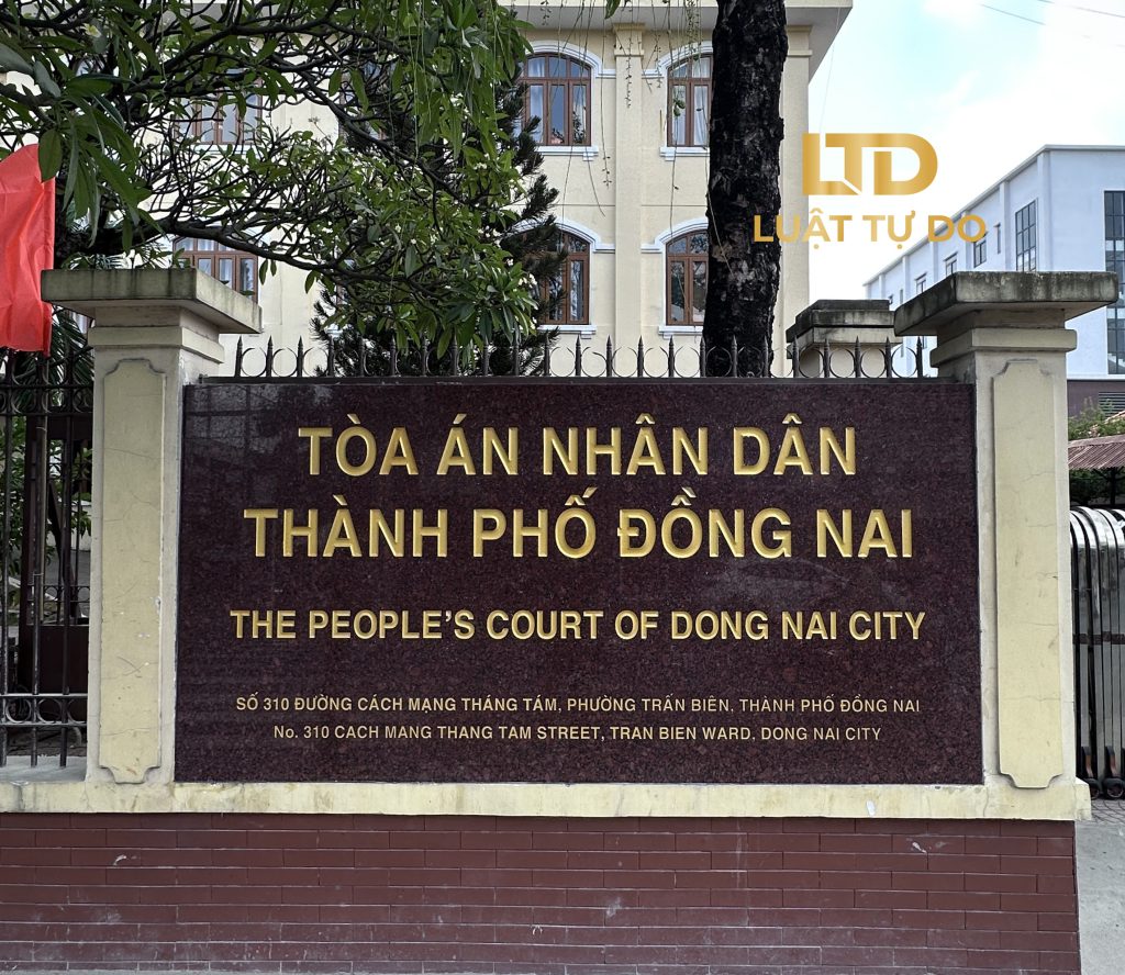 Địa chỉ Toà án nhân dân Khu vực Thành phố Đồng Nai
