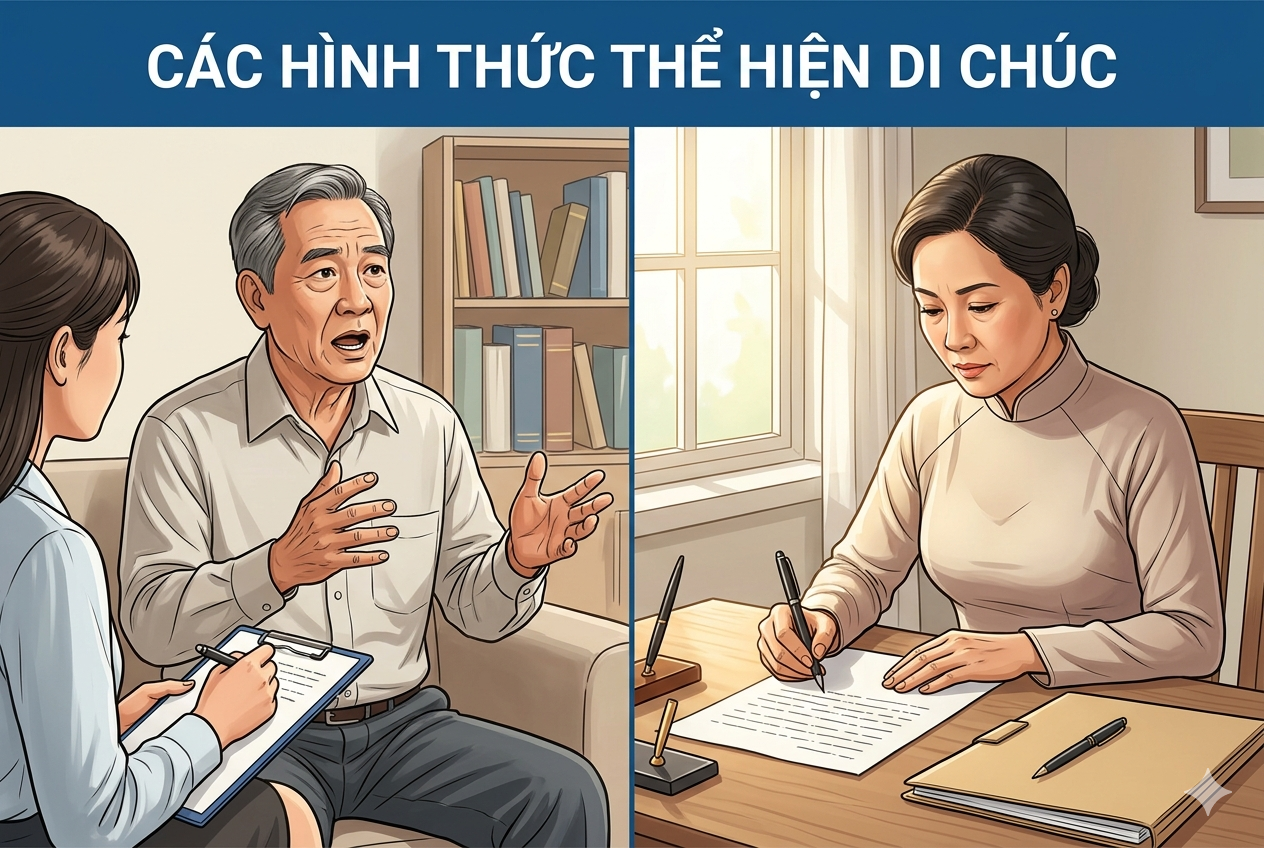 Các Hình Thức Thể Hiện Di Chúc