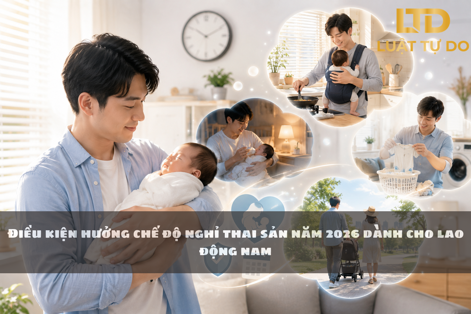 Điều Kiện Hưởng Chế độ Nghỉ Thai Sản Năm 2026 Dành Cho Lao động Nam