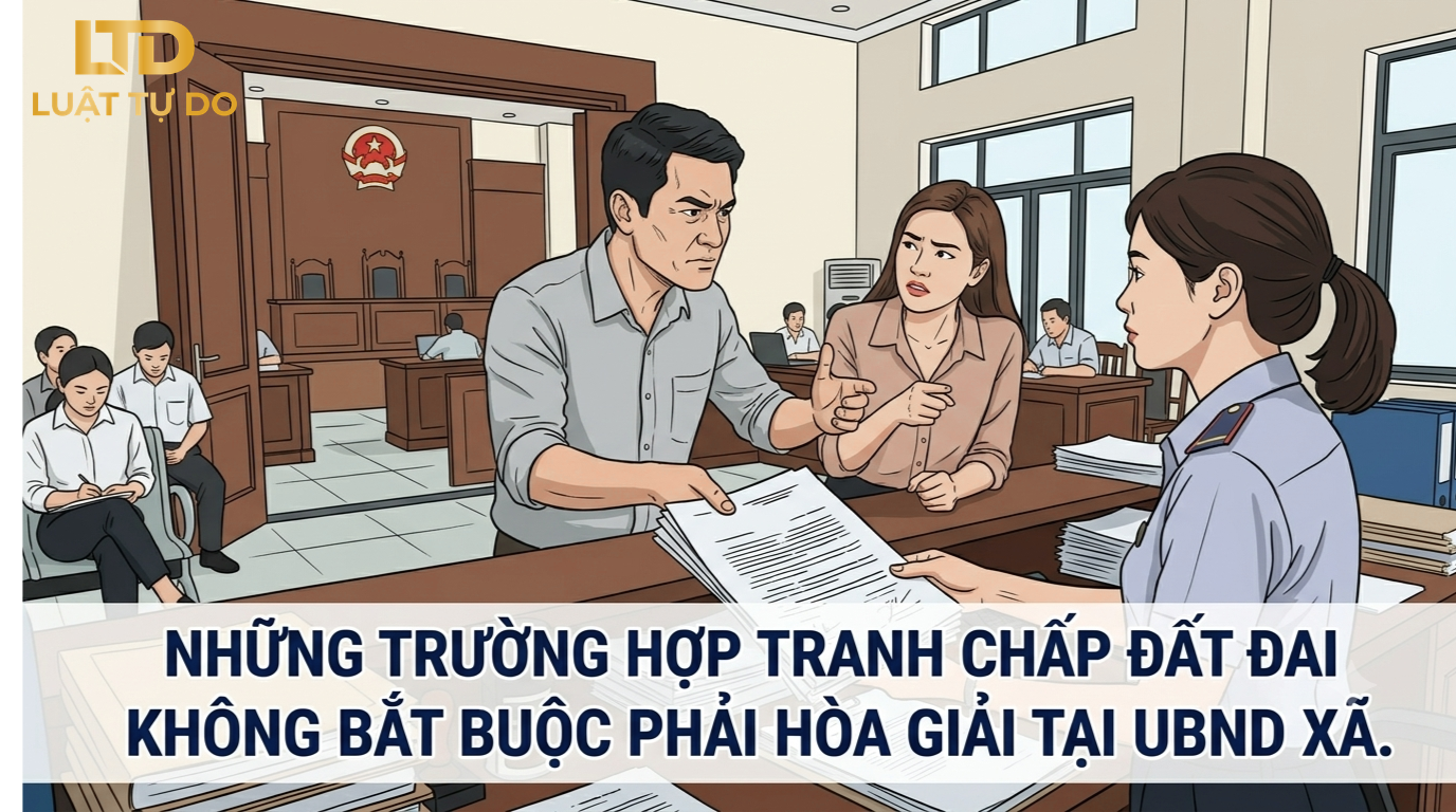 Những Trường Hợp Tranh Chấp đất đai Không Bắt Buộc Hòa Giải Tại UBND Xã