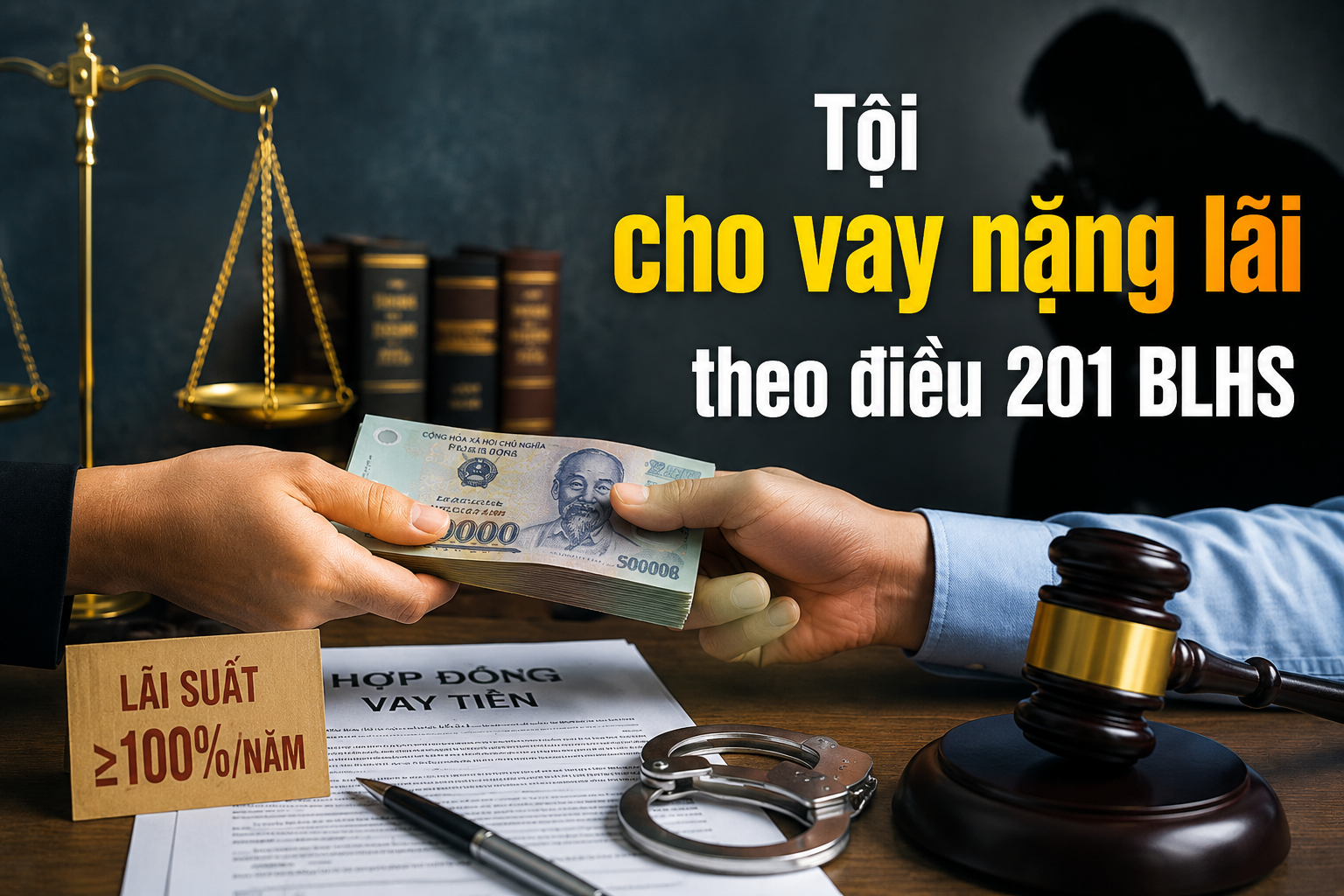 TỘI CHO VAY NẶNG LÃI THEO ĐIỀU 201 BLHS